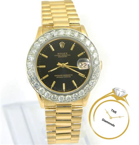 datejust yellow gold rolex|rolex 31mm datejust diamond bezel.